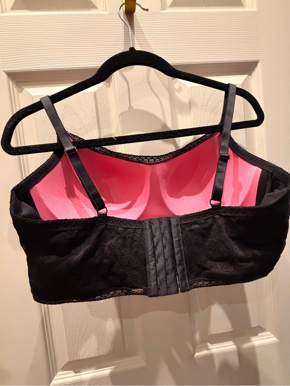 PINK Victoria's Secret Black Lace Longline Bralette - Picture 3 of 3